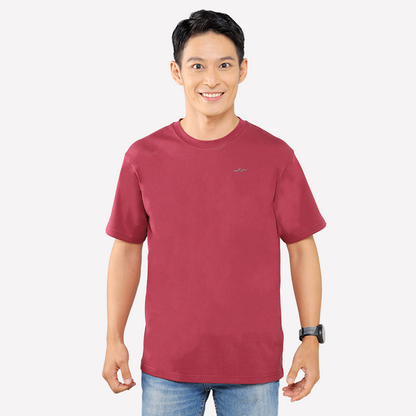 Juaraga T-Shirt - Pria JR Essential Tee - Merah Maroon