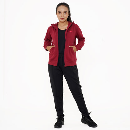 Juaraga Jaket Casual - Wanita JR Stylish - Merah Maroon