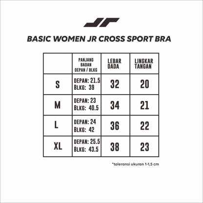 Juaraga Sport Bra - Wanita JR Cross - Putih Ivory