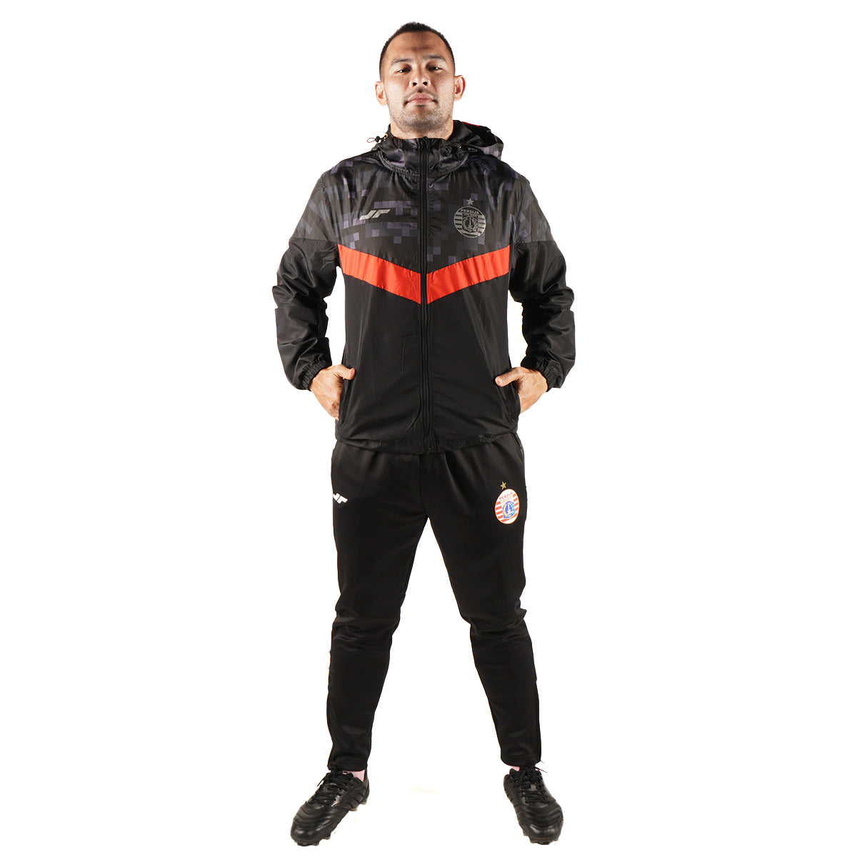 Juaraga Persija Jaket Windbreaker - Tiger Pix 2023 - Hitam