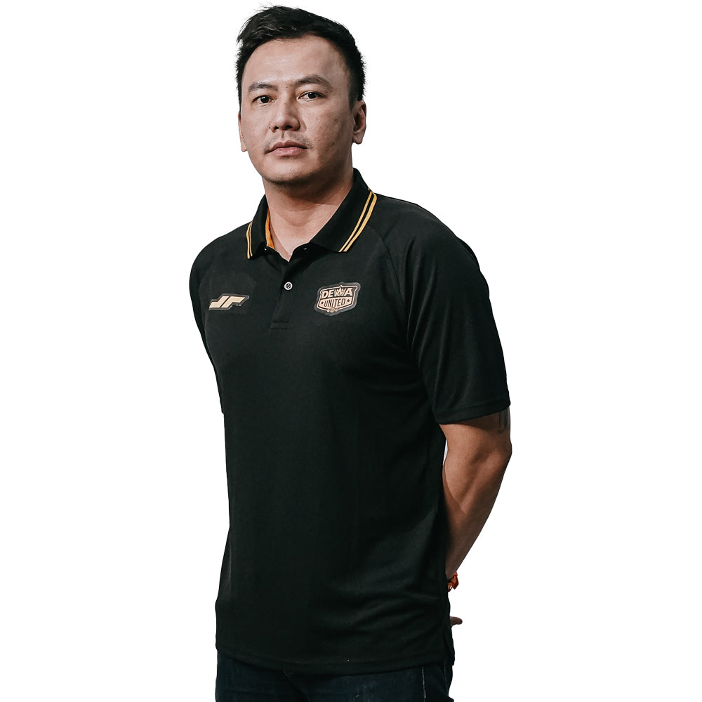 Juaraga Dewa United Basketball Polo Shirt 2024 - Hitam