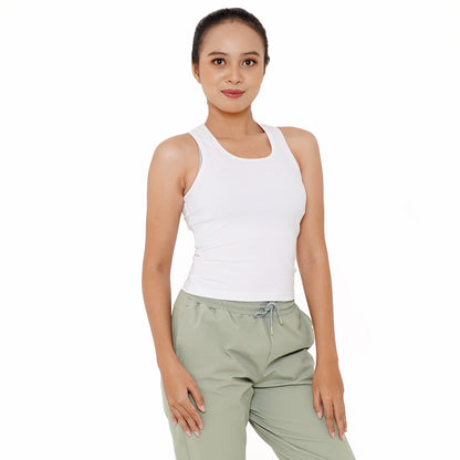 Tank top Wanita Slim Putih