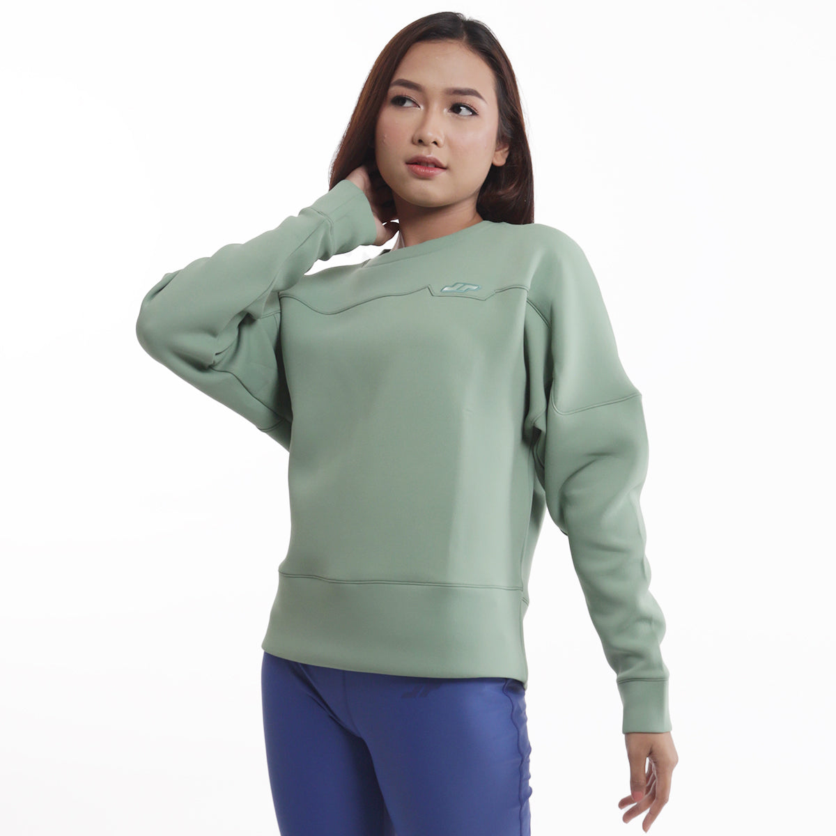 Juaraga Sweater Crewneck - Wanita JR Lite - Hijau Olive