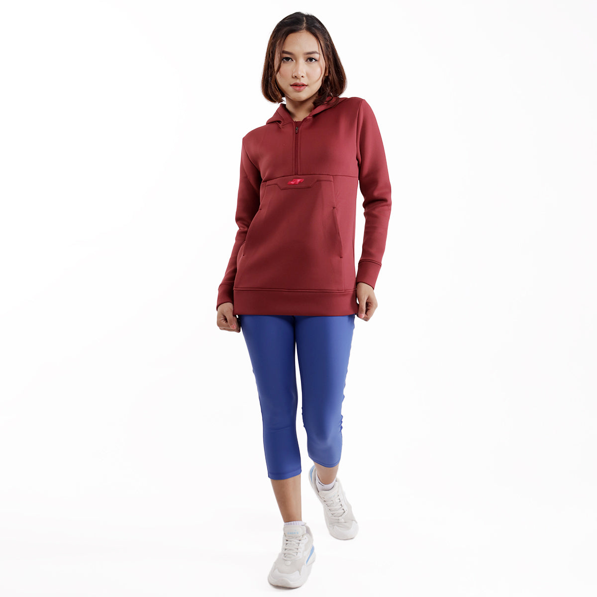 Jaket Sweater Wanita Maroon