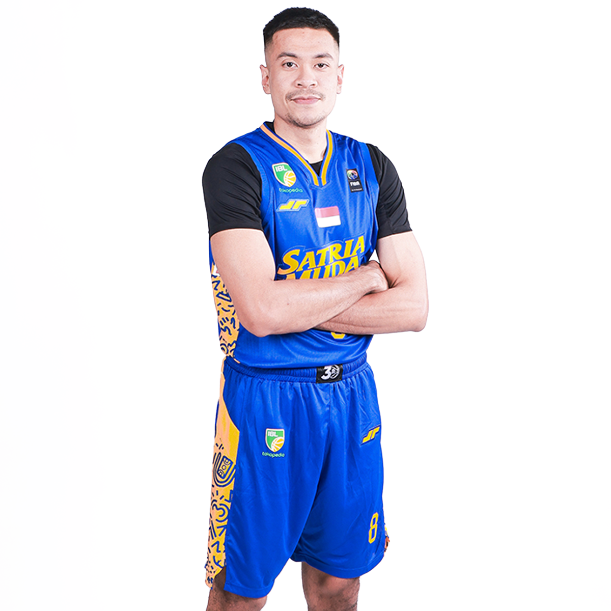 Juaraga Satria Muda Pertamina Jersey Basket - Match Home 2024 - Biru