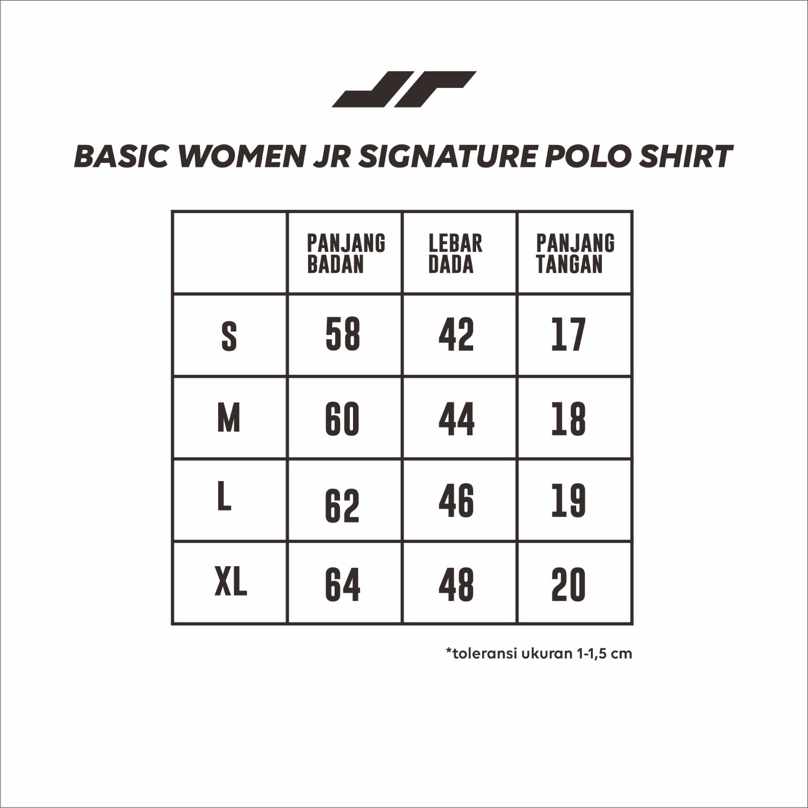 Juaraga Polo Shirt - Wanita JR Signature - Hitam