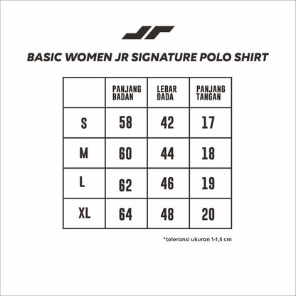 Juaraga Polo Shirt - Wanita JR Signature - Hitam