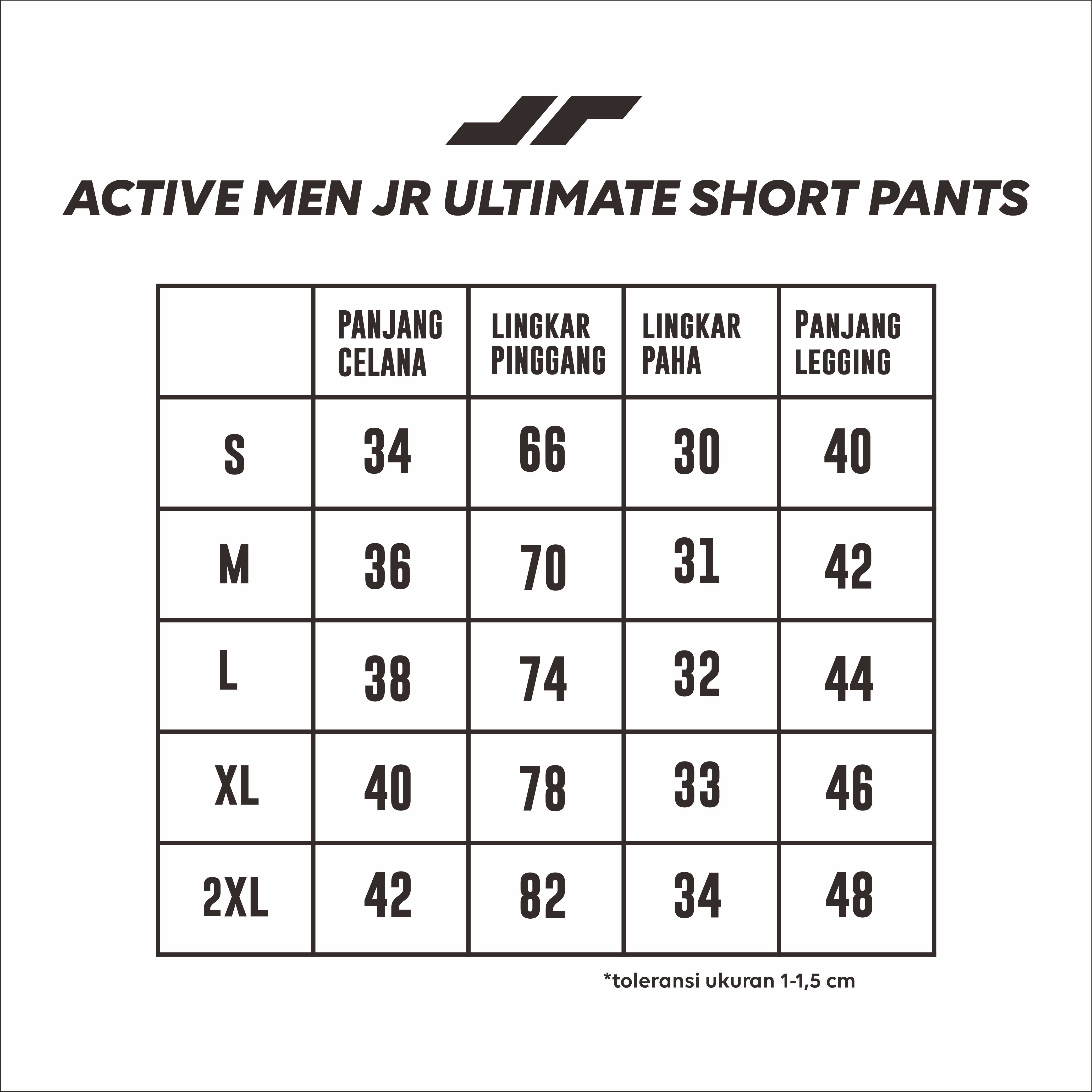 Juaraga Celana Pendek Sport - Pria JR Ultimate - Hitam
