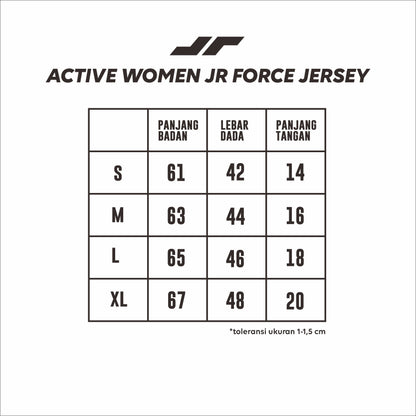 Juaraga Jersey Sport - Wanita JR Force - Hitam