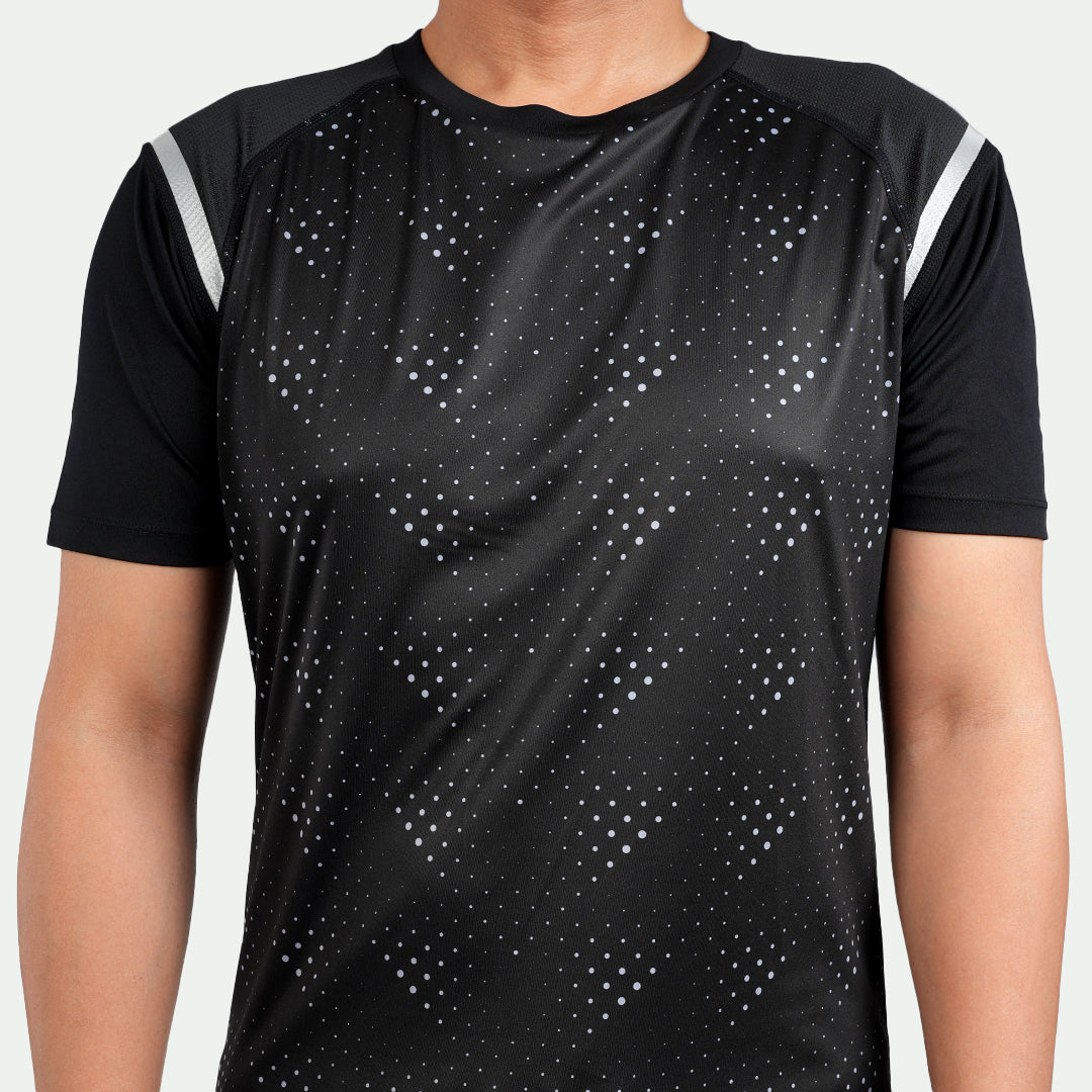 Juaraga Jersey Sport - Pria JR Running - Hitam