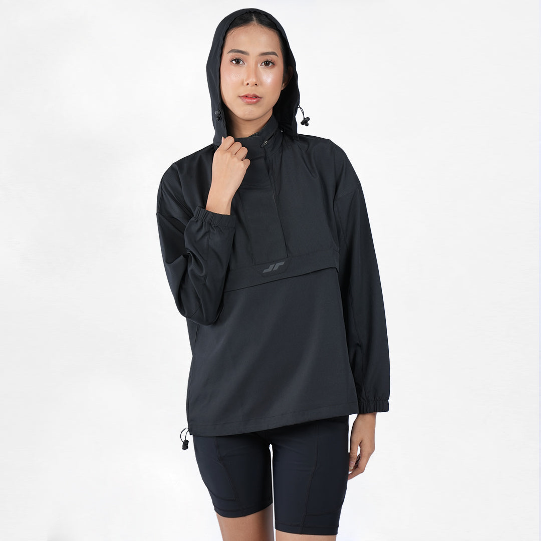 Juaraga Jaket Windbreaker - Wanita JR Wind - Hitam