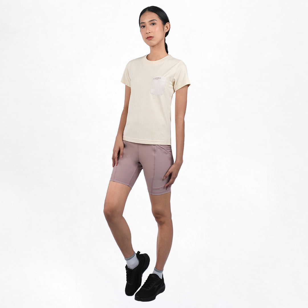 Juaraga T-Shirt - Wanita JR Prime Pocket Tee - Putih Ivory