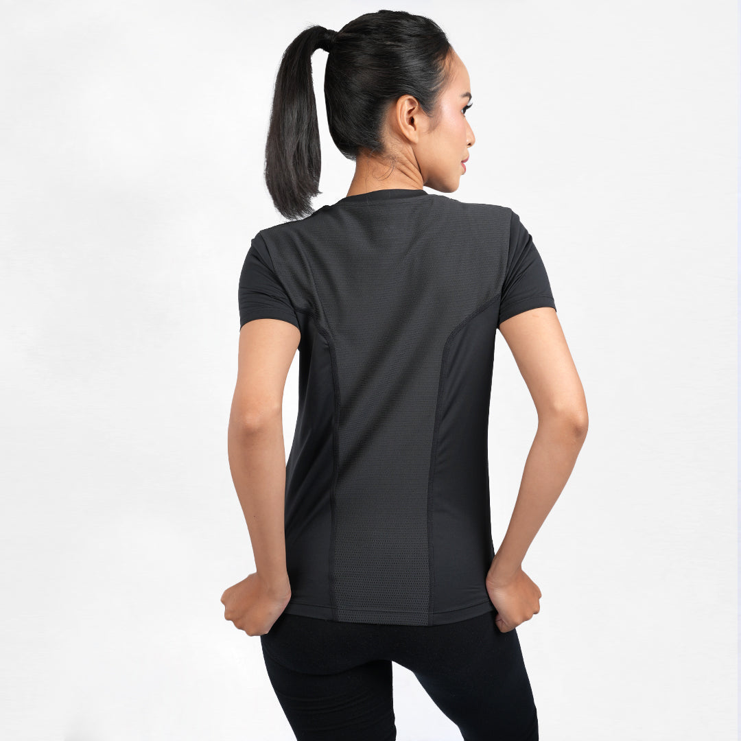 Juaraga Jersey Sport - Wanita JR Running - Hitam