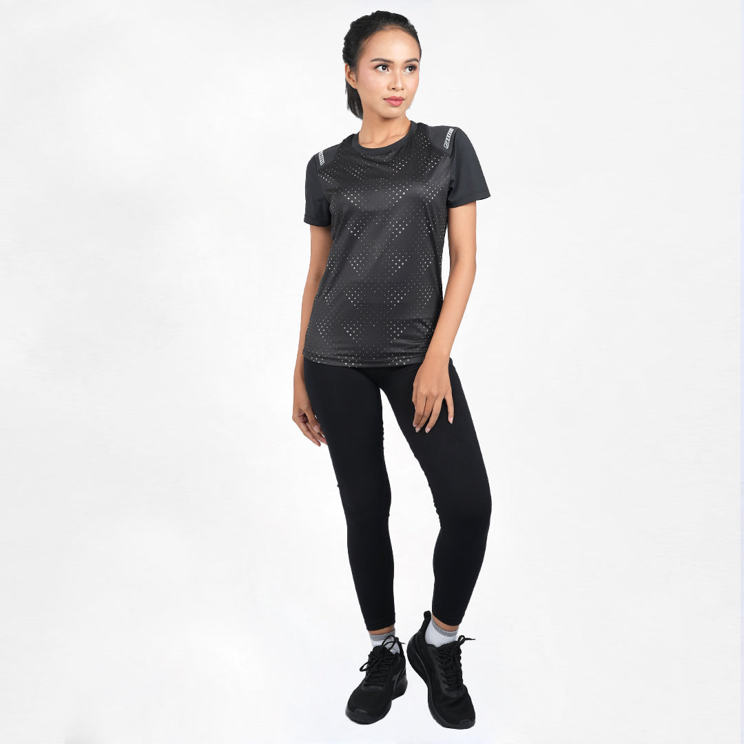 Juaraga Jersey Sport - Wanita JR Running - Hitam