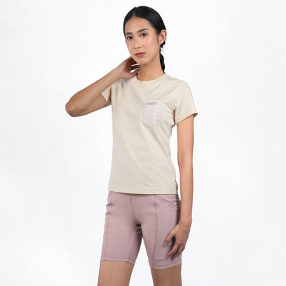 T-shirt Wanita Pocket Tee Putih Ivory