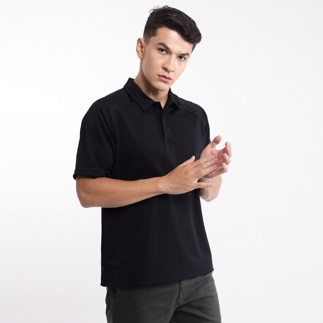 Juaraga Polo Shirt - Pria JR Dynamic - Hitam