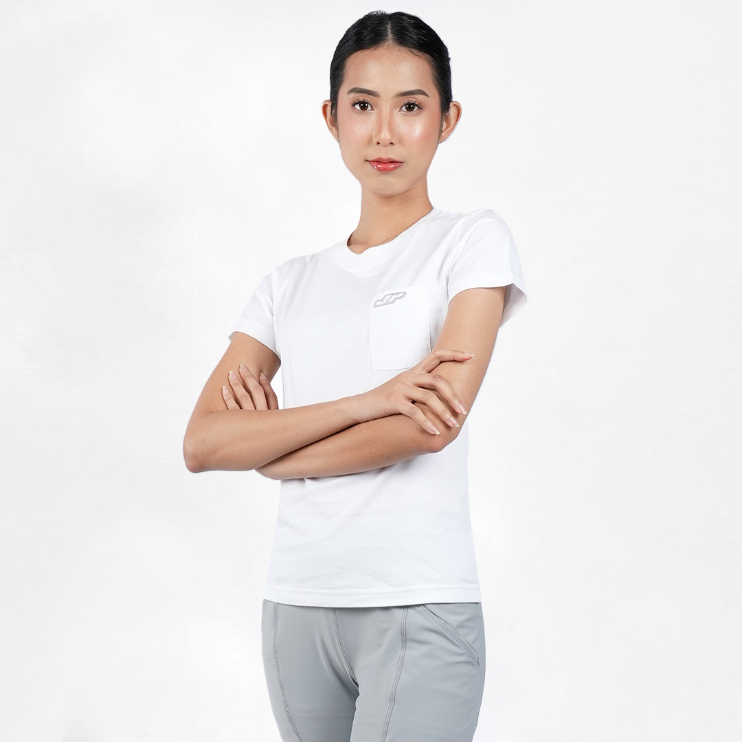 Juaraga T-Shirt - Wanita JR Prime Pocket Tee - Putih