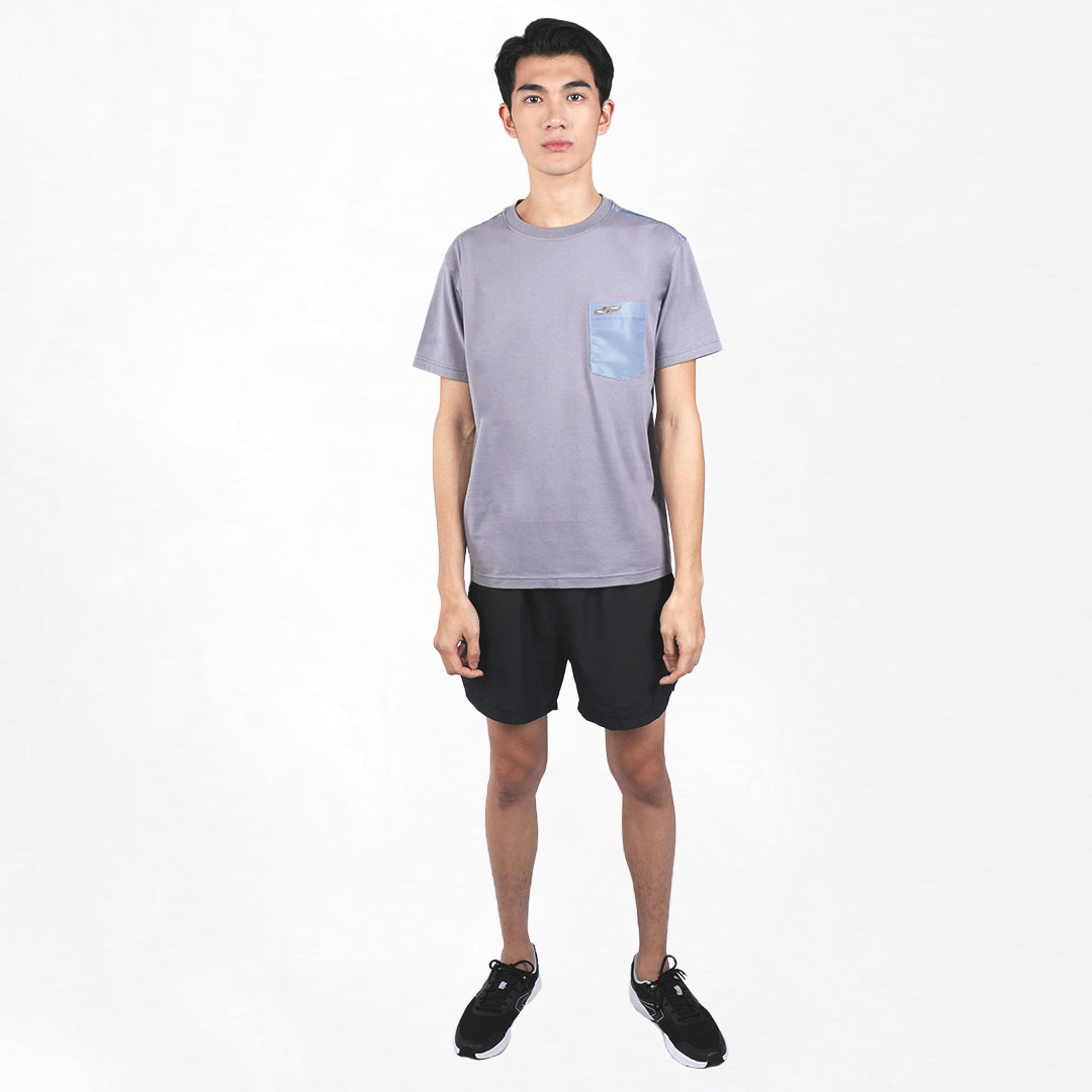 Juaraga T-Shirt - Pria JR Prime Pocket Tee - Abu