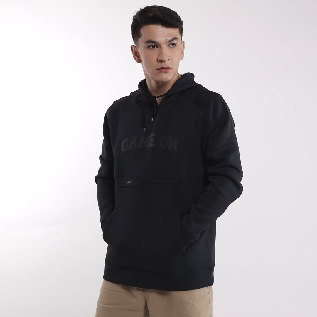 Jaket Sweater Pria Game On Hitam