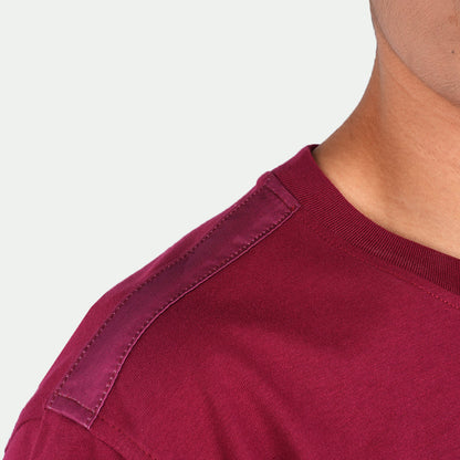 Juaraga T-Shirt - Pria JR Prime Pocket Tee - Merah Maroon