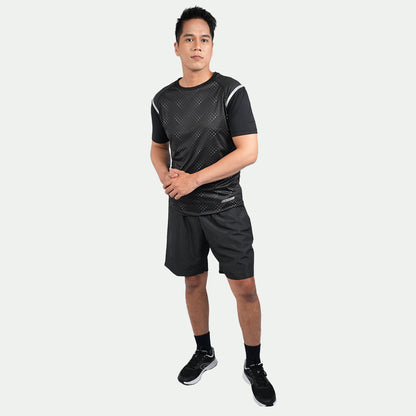 Juaraga Jersey Sport - Pria JR Running - Hitam