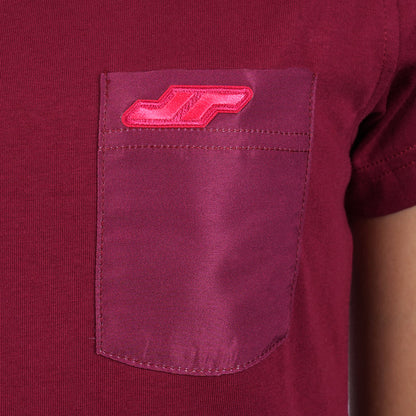 Juaraga T-Shirt - Wanita JR Prime Pocket Tee - Merah Maroon