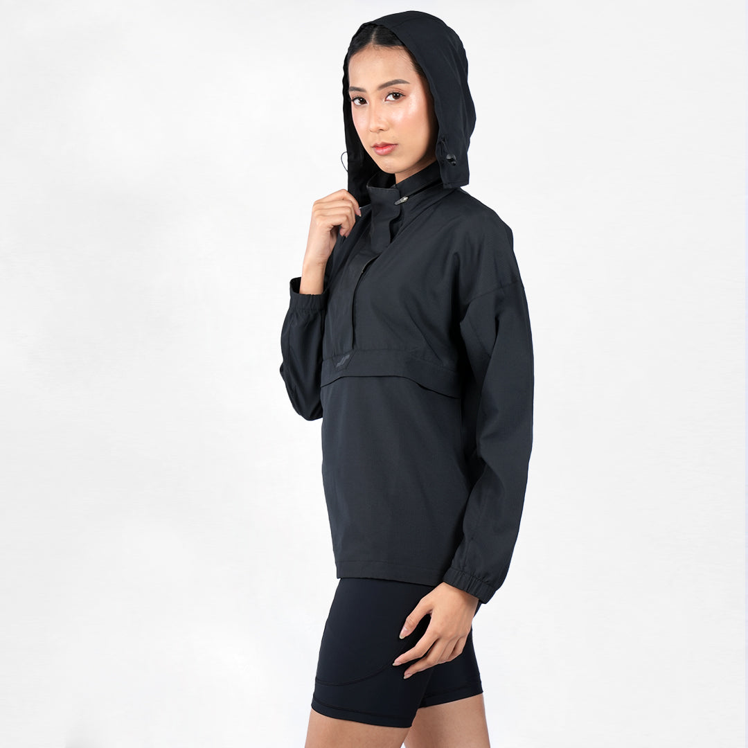 Juaraga Jaket Windbreaker - Wanita JR Wind - Hitam