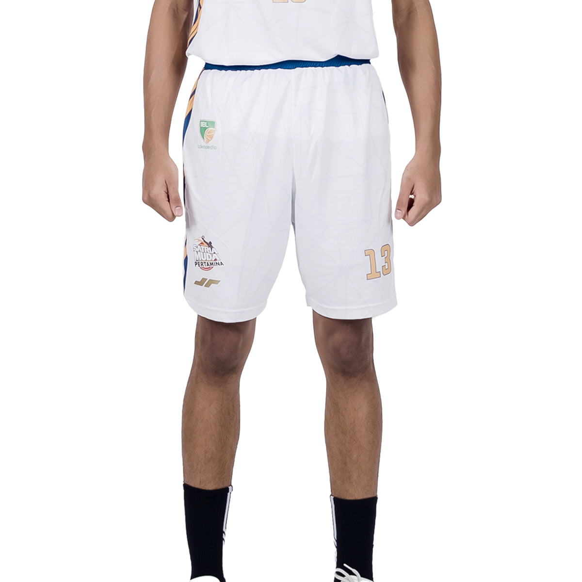 Juaraga Satria Muda Short Pants Jersey Basket Away 2023 - Putih