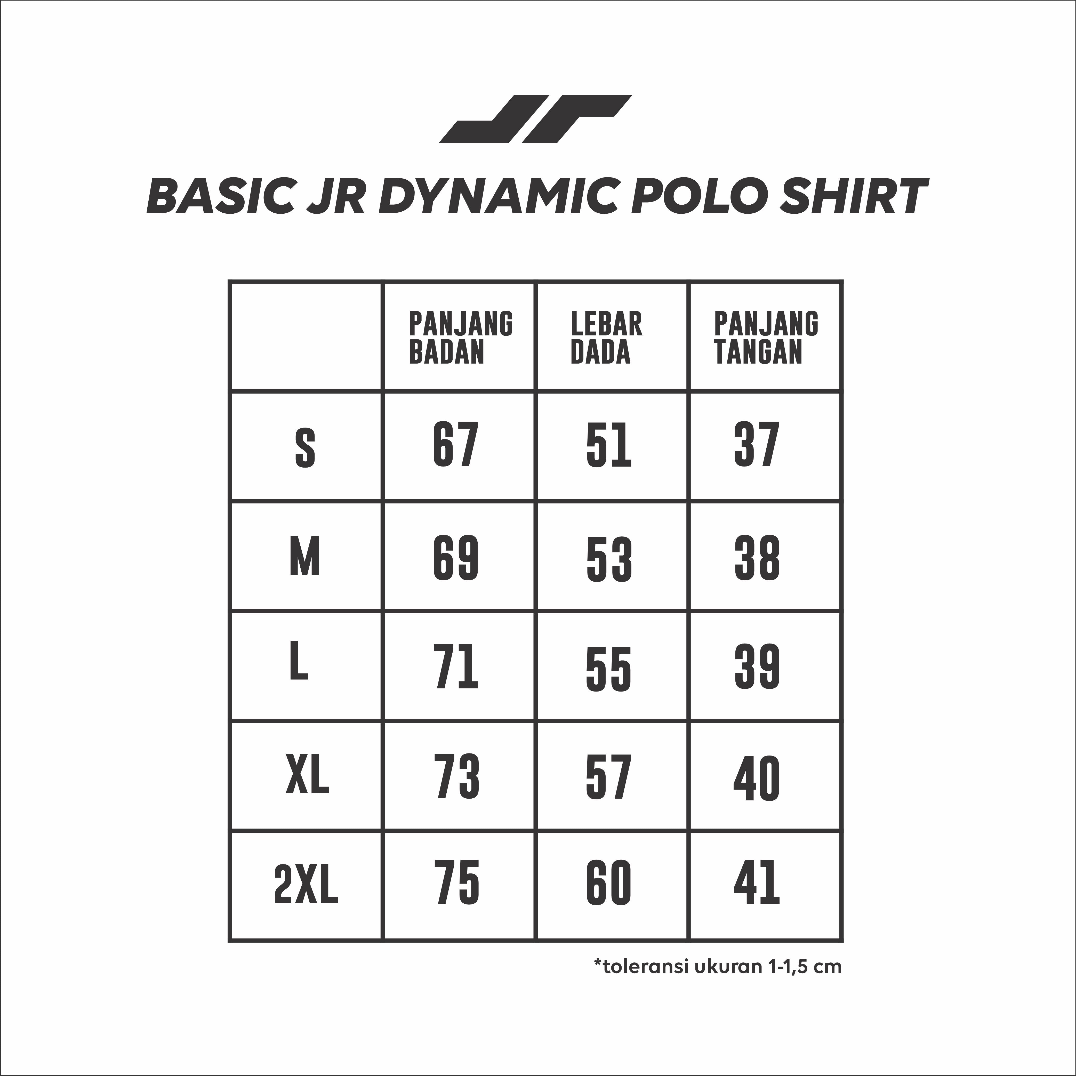 Juaraga Polo Shirt - Pria JR Dynamic - Hitam