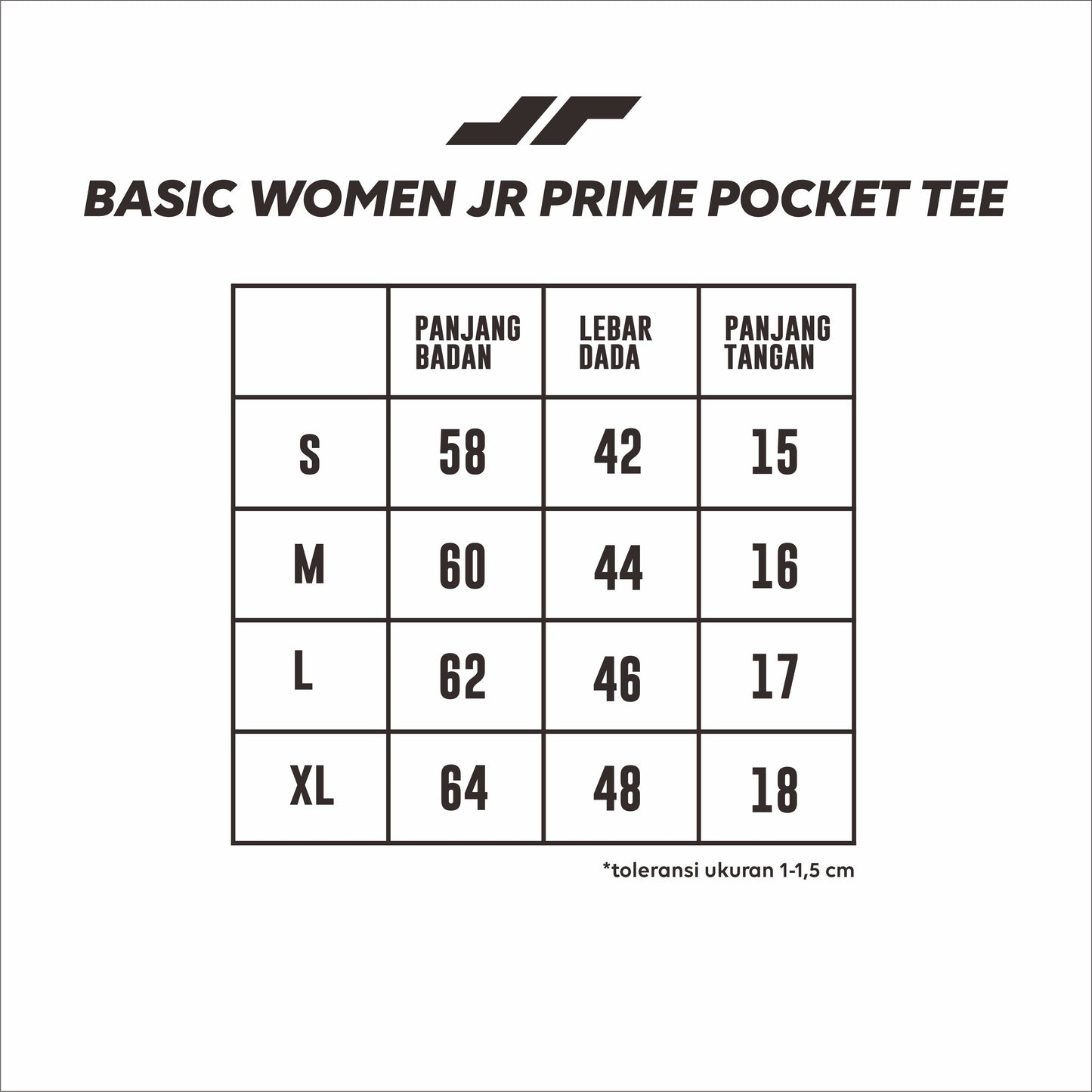 Juaraga T-Shirt - Wanita JR Prime Pocket Tee - Abu