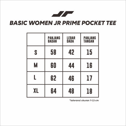 Juaraga T-Shirt - Wanita JR Prime Pocket Tee - Abu