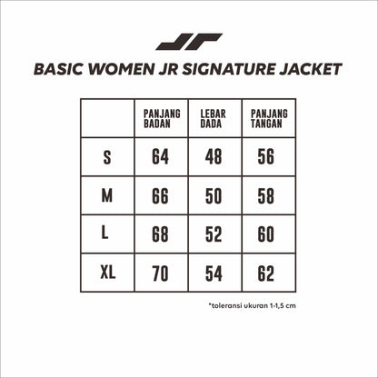 Juaraga Jaket Casual - Wanita JR Signature - Hitam