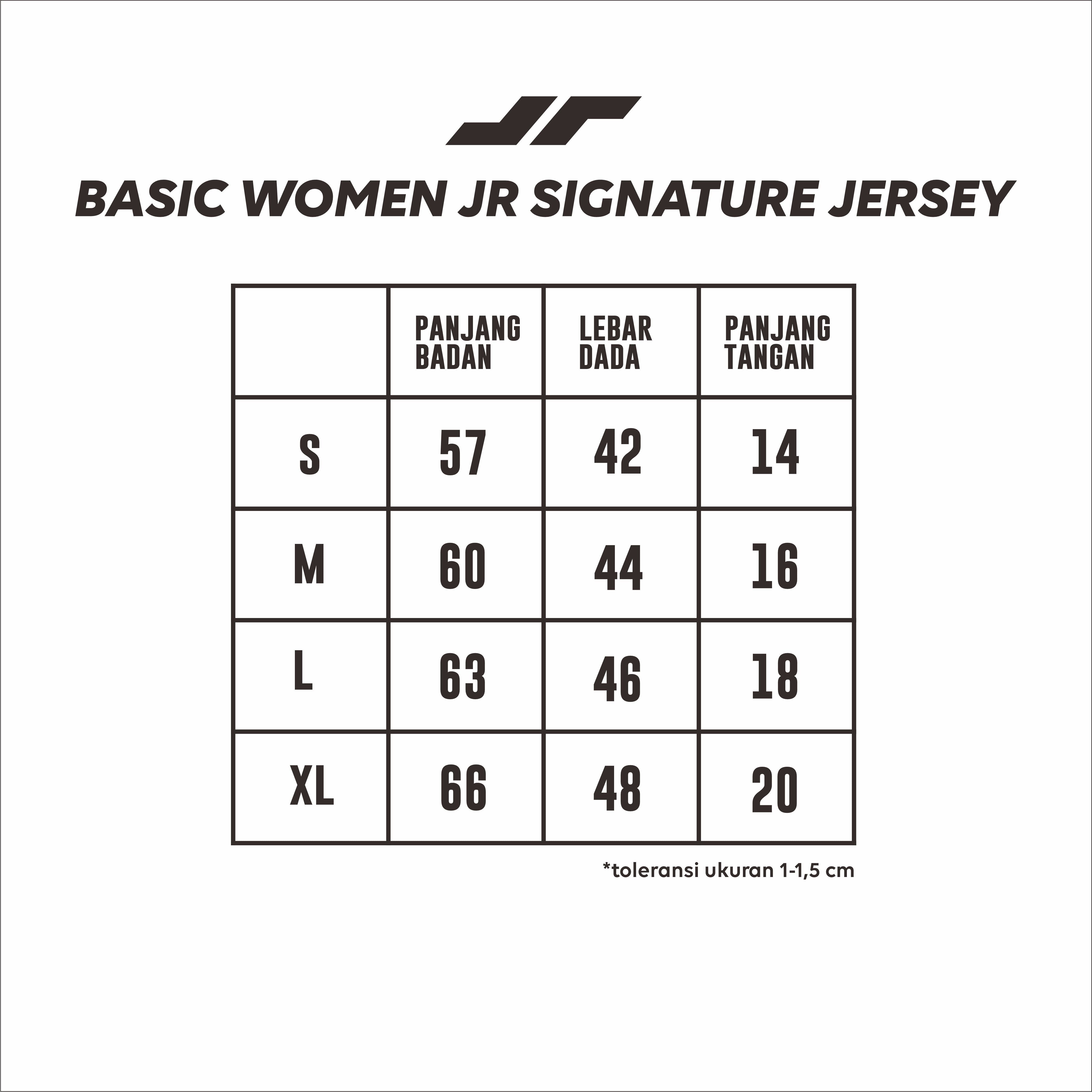Juaraga Jersey Casual - Wanita JR Signature - Hitam