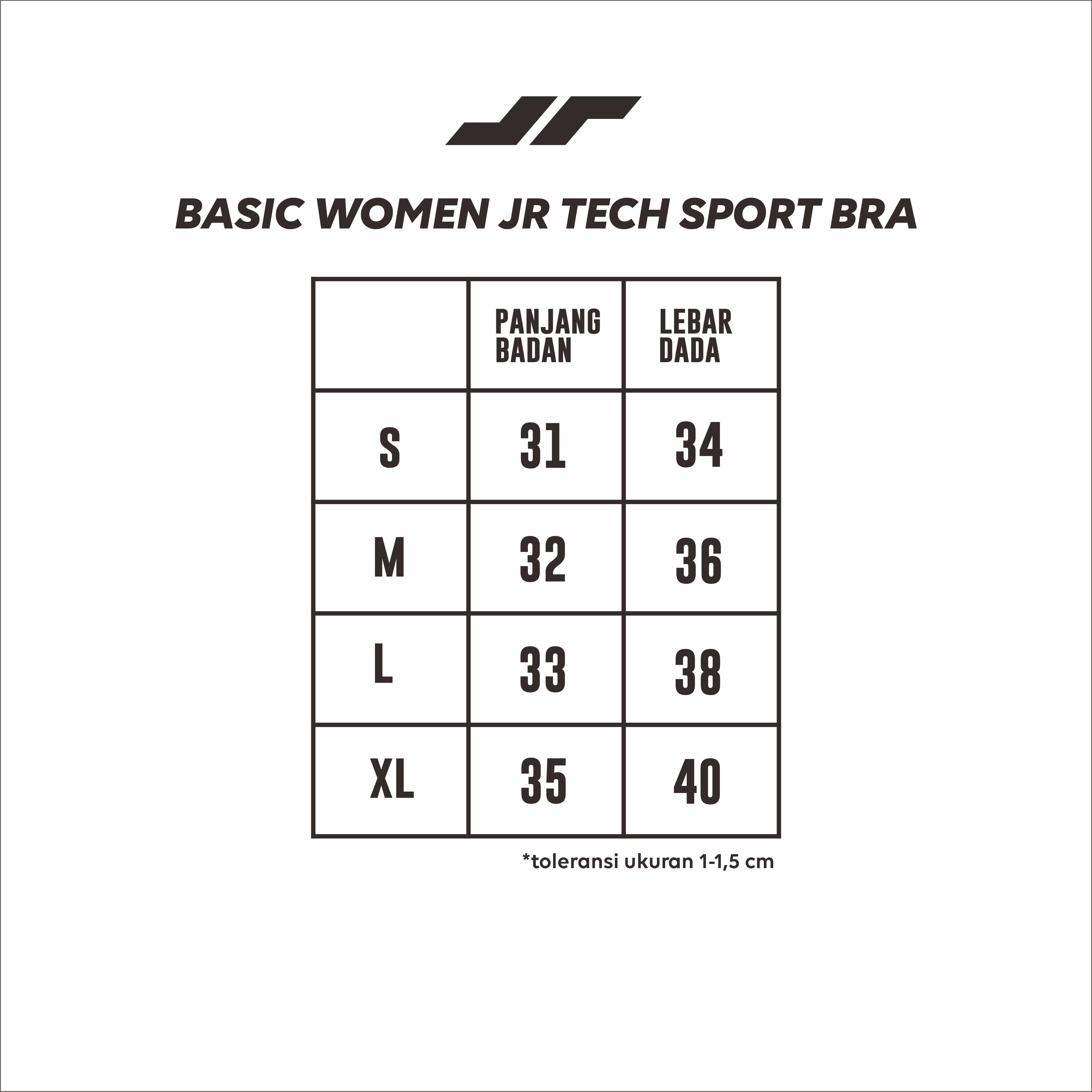 Juaraga Sport Bra - Wanita JR Tech - Hitam