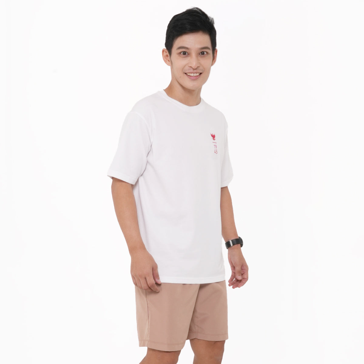 Juaraga T-Shirt - Pria JR Essential Tee 1945 - Putih