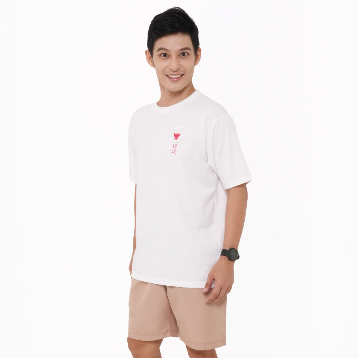 Juaraga T-Shirt - Pria JR Essential Tee 1945 - Putih