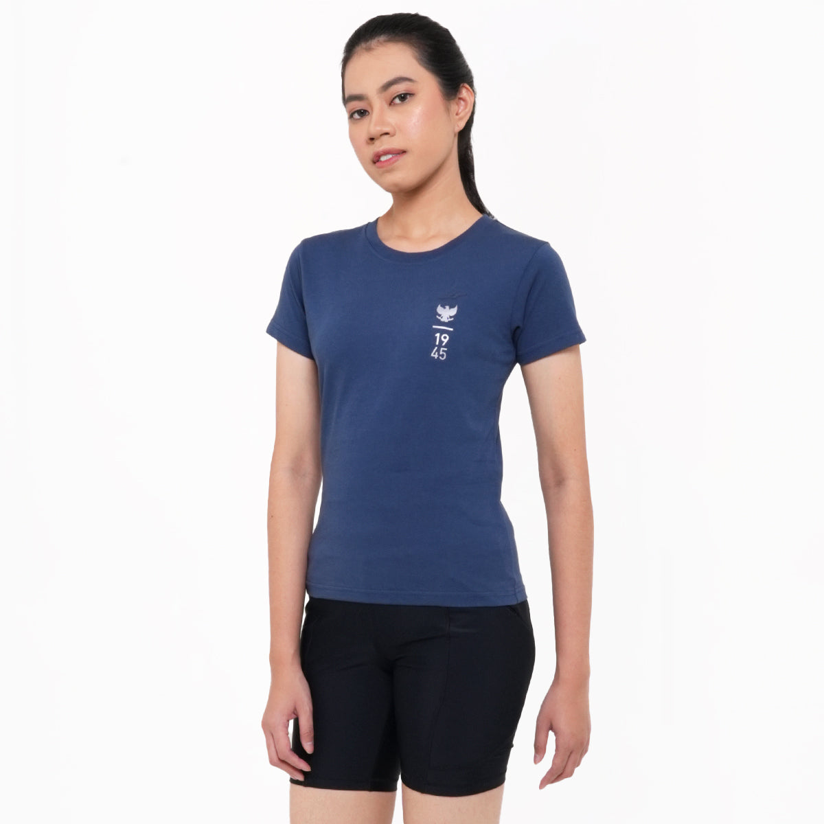 Juaraga T-Shirt - Wanita JR Essential Tee 1945 - Navy