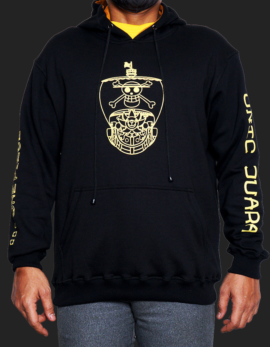 Juaraga Sweater Hoodie Jumper - ONIC X One Piece Sunny Ship - Hitam juaraga.id