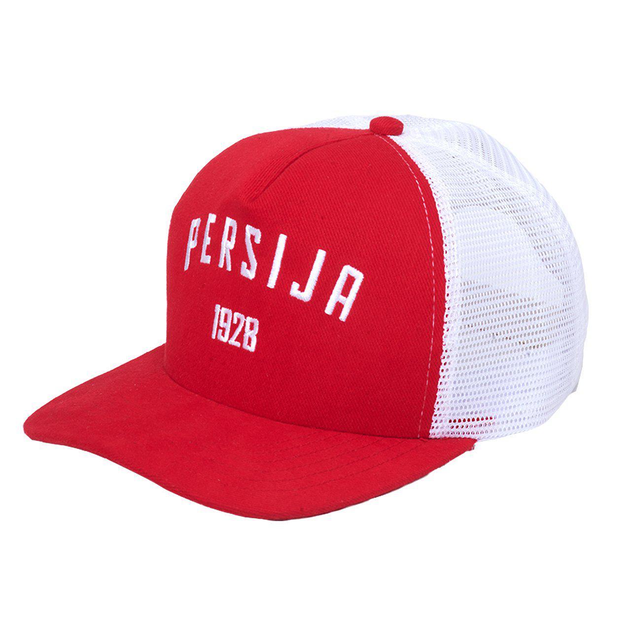 Juaraga Persija Topi Trucker 1928 - Merah Putih juaraga.id