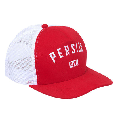 Juaraga Persija Topi Trucker 1928 - Merah Putih juaraga.id