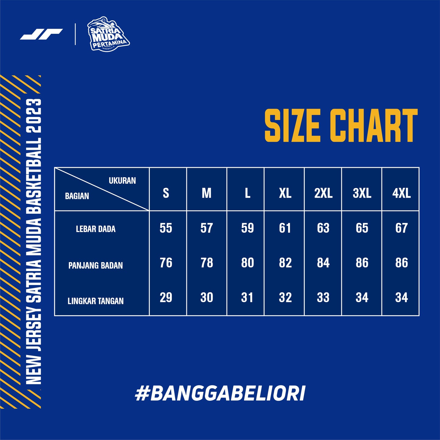 Juaraga Satria Muda Jersey Basket - Alternate 2022 - Merah