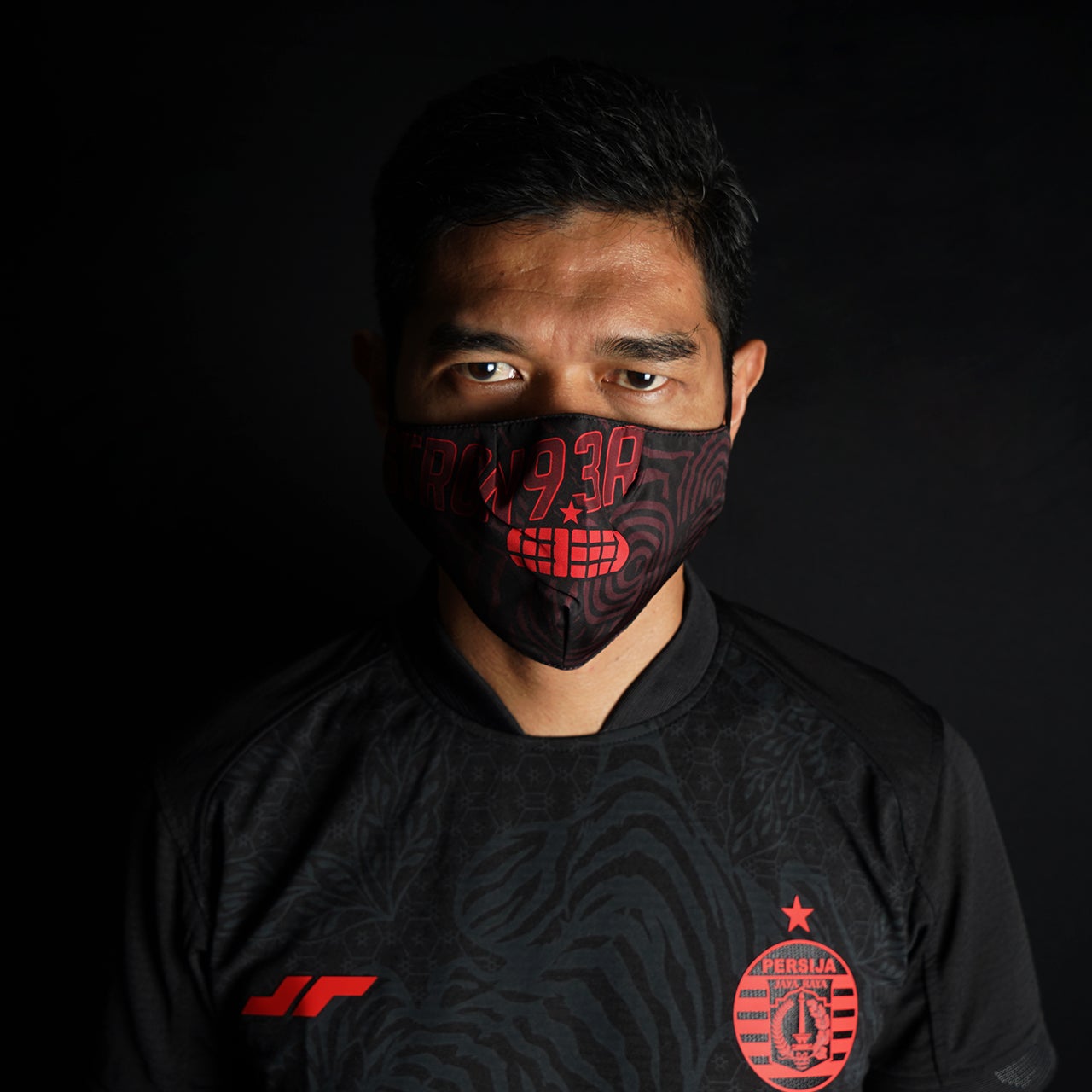 Juaraga Persija Masker - STRON93R - Hitam juaraga.id