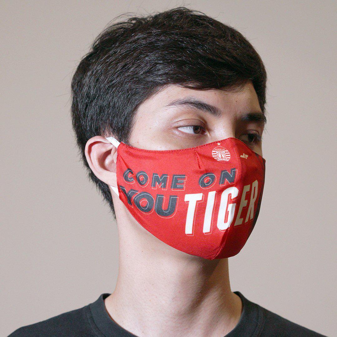 Juaraga Persija Masker Print - Edisi Macan - Merah juaraga.id