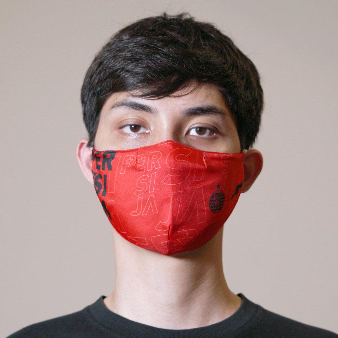 Juaraga Persija Masker Print - Hitam juaraga.id