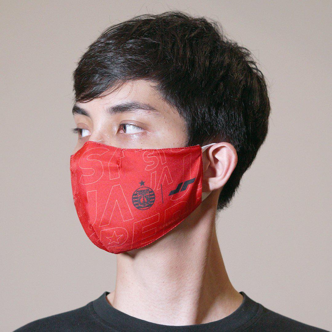 Juaraga Persija Masker Print - Hitam juaraga.id
