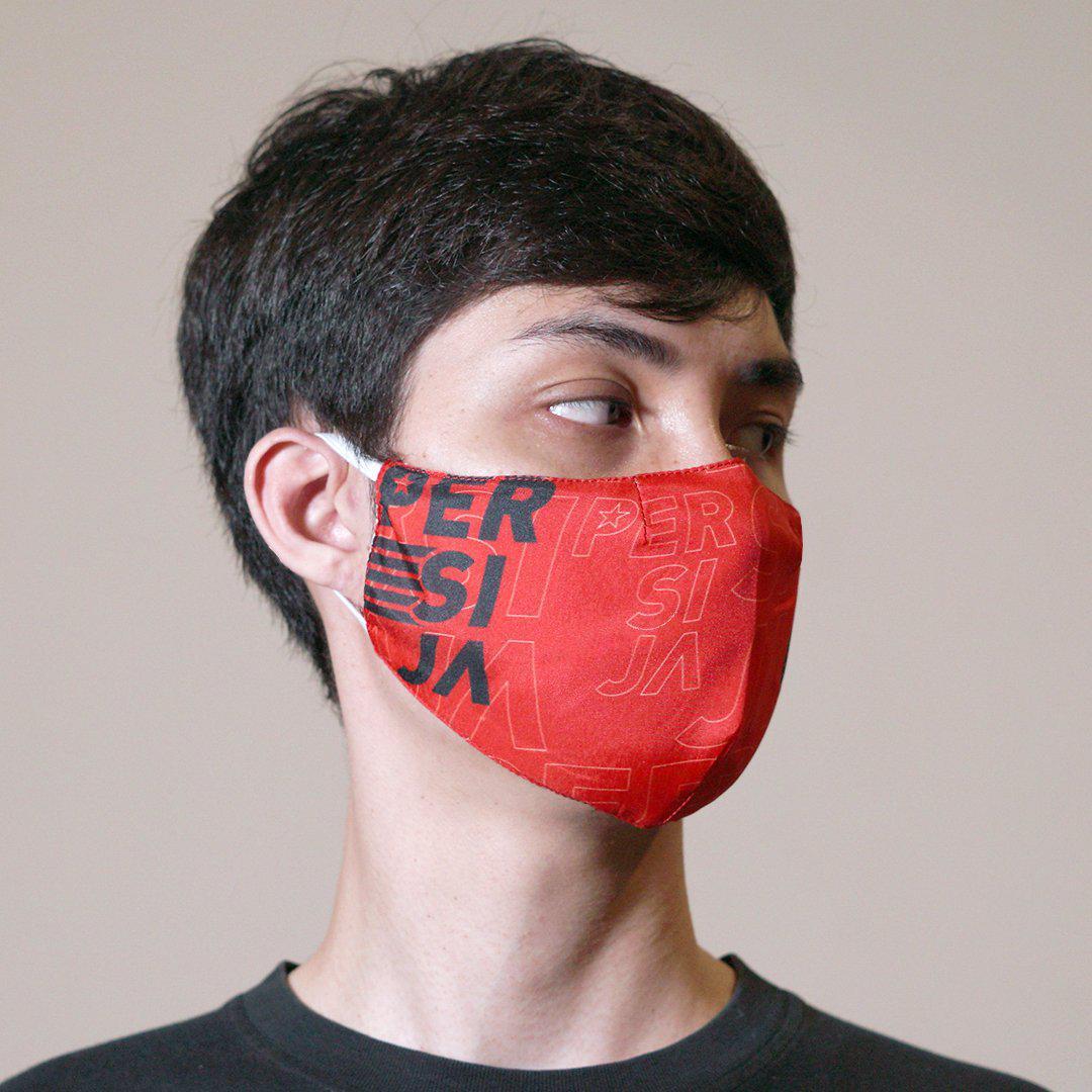 Juaraga Persija Masker Print - Hitam juaraga.id