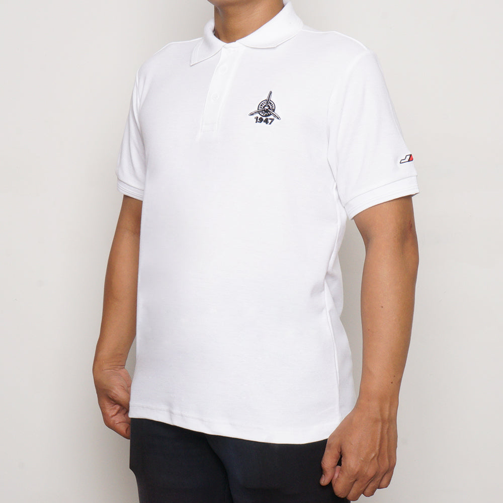 Juaraga Kadet Polo Shirt - Propeller - Putih juaraga.id