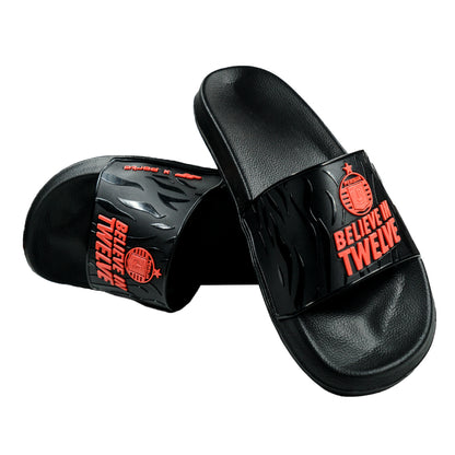 Juaraga Sandal Porto X Persija Slipper Oren - Hitam juaraga.id