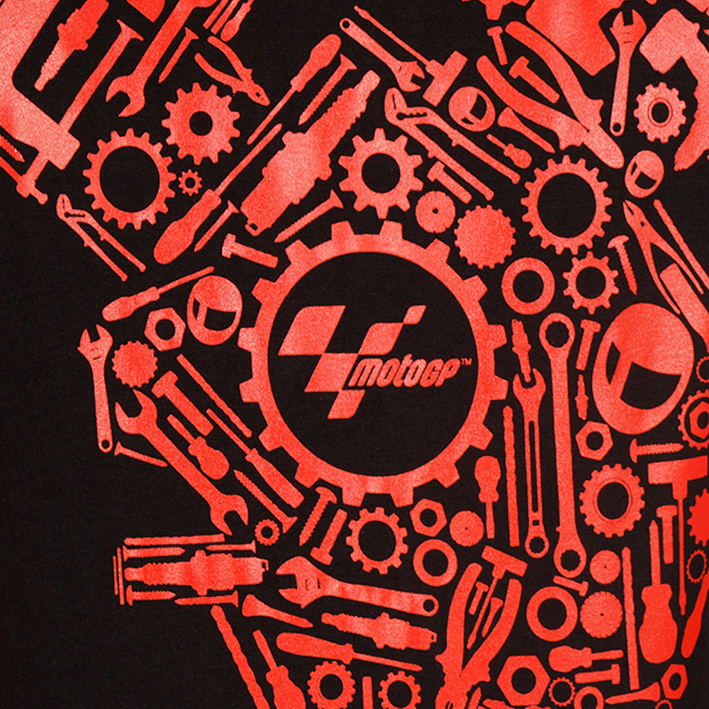 Juaraga MotoGP T-Shirt - Engine Mechanical Mandalika - Hitam juaraga.id