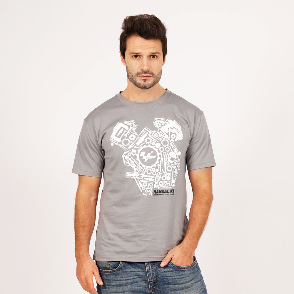 Juaraga MotoGP T-Shirt - Engine Mechanical Mandalika - Abu juaraga.id